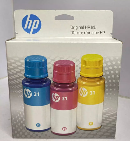 HP 31 (9C228AN) CMY Original Ink Bottle Combo 3-Pack