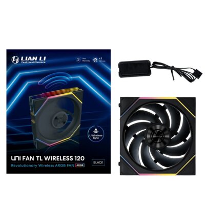 Lian-Li Fan 12TL1W1B FDB fan Black 120x120x28 mm