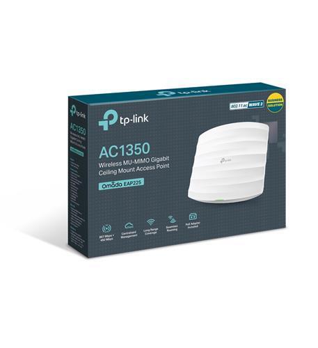 TP-Link NT EAP225 AC1350 Wireless MU-MIMO Gigabit Ceiling Mount Access Point