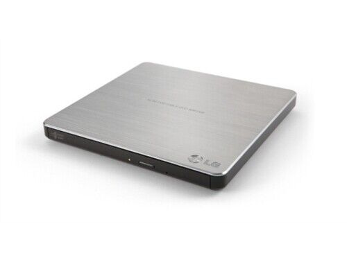 Lg External Slim Dvdrw Gp60ns50 8x 9.5mm Silver With Software Retail LG Electronics