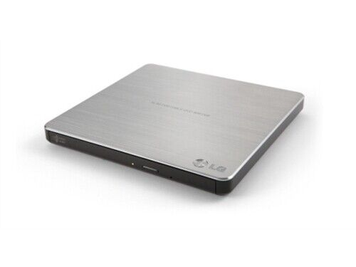 LG External Slim DVDRW GP65NW60 8X USB 9.5mm White with Cyberlink Software RTL