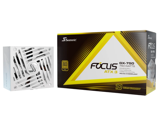 Seasonic SRP-FGX751-A5A32SF White 750W Focus V4 GX-750 ATX3.1 White 80+Gold