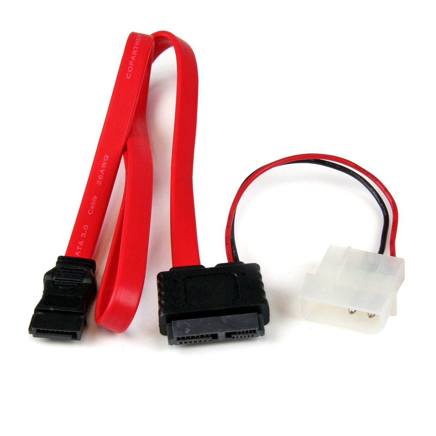StarTech Cable SLSATAF20 20 Slimline SATA Female to SATA w LP4 PowerCable