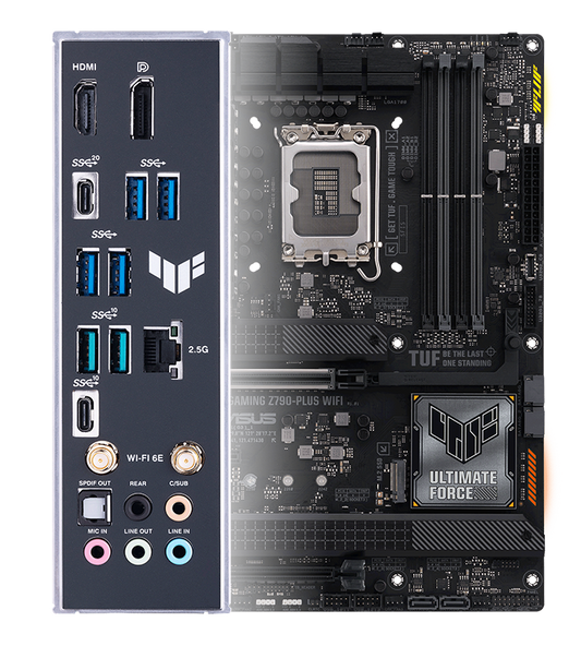 ASUS MB TUF GAMING Z790-PLUS WIFI LGA1700 Max128GB DDR5 ATX
