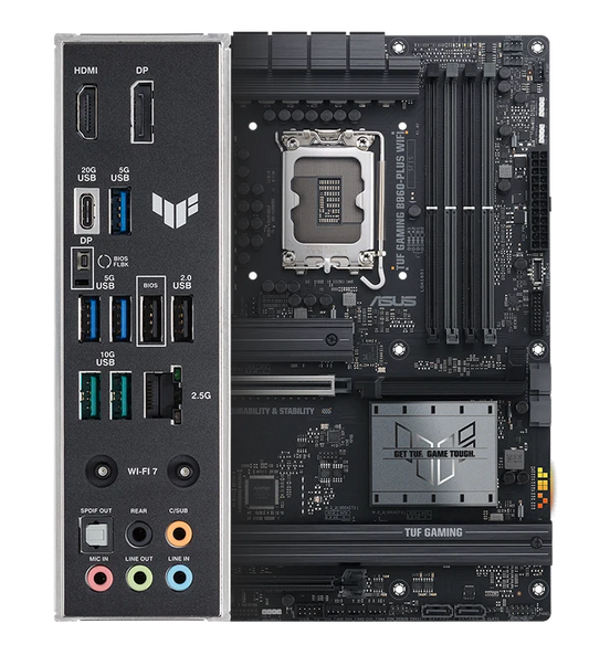 ASUS MB TUF GAMING B860-PLUS WIFI B860 LGA 1851 192GB DDR5 ATX