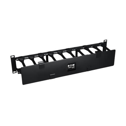 TRIPP Smartrack 2U High Capacity Horizontal Cable Manager - Finger Duct With Dual-Hing - SRCABLEDUCT2UHD