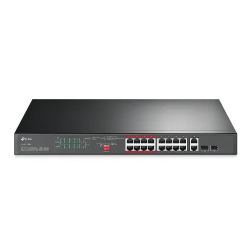 TP-Link SWT TL-SL1218MP 16-Port 10 100Mbps+2-Port Gigabit Unmanaged PoE Switch TP-Link