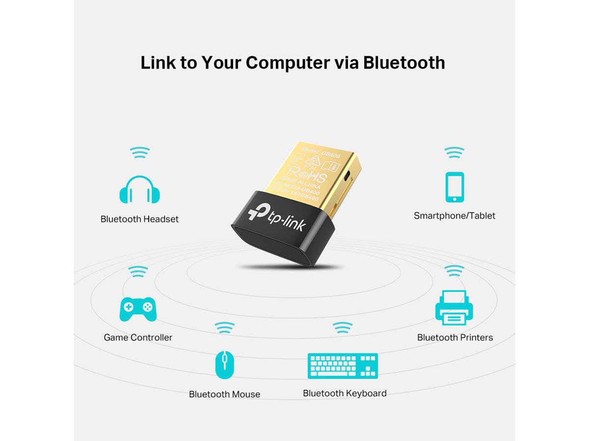 TP-Link NT Ub400 Bluetooth4.0 Nano Usb Adapter Supports Windows 10 8.1 8 7 Xp TP-Link