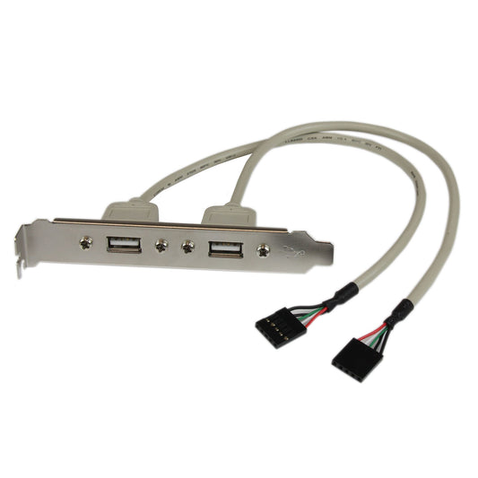 StarTech Accessory USBPLATE 2 Port USB A Female Slot Plate Adapter