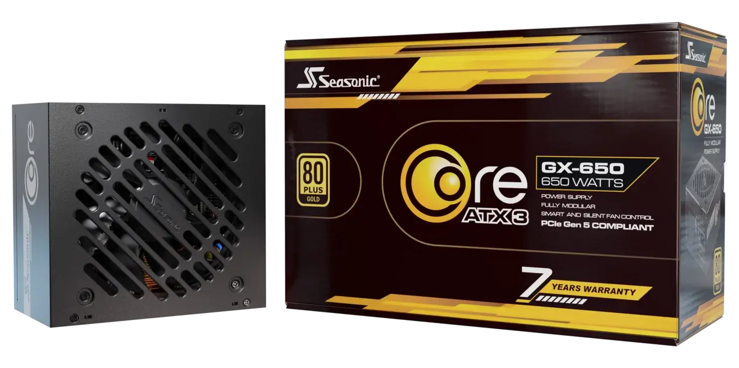 Seasonic SRP-CGX651-A5A32SF CORE V2 GX-650 650W 80+Gold Full-Modular ATX3.1