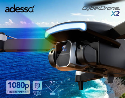 Adesso CyberDrone X2 - Drone with 1080P FPV Camera & Gimbal