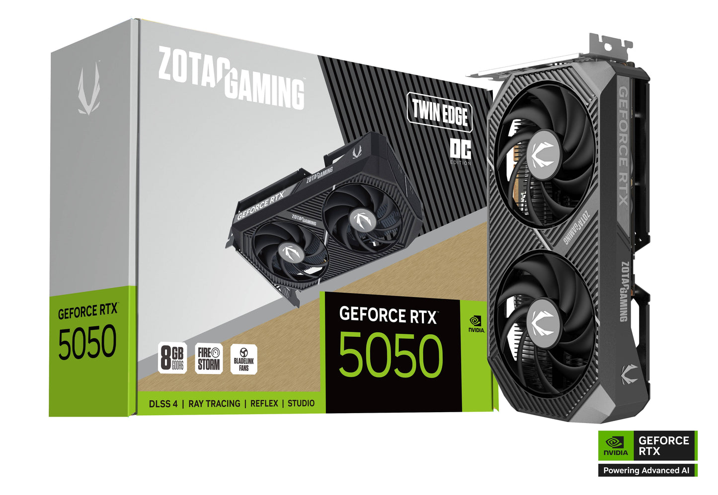ZOTAC VCX ZT-B50500H-10M GeForce RTX 5050 Twin Edge OC 8GB GDDR6 128bit PCIE