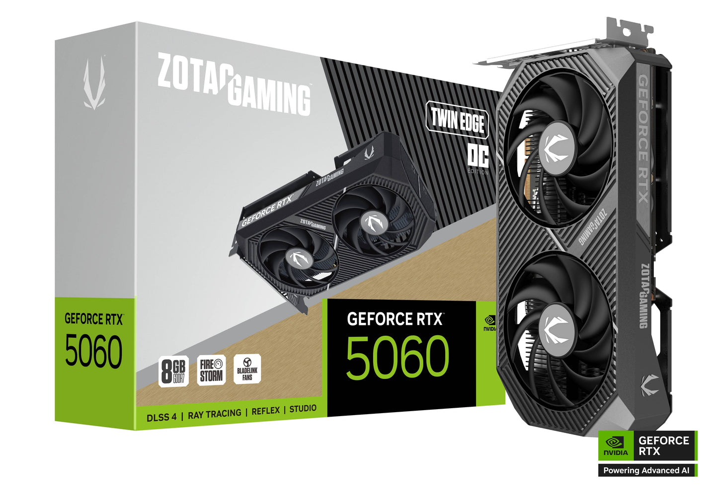 ZOTAC VCX ZT-B50600H-10M GeForce RTX 5060 Twin Edge OC 8GB GDDR7 128bit PCIE
