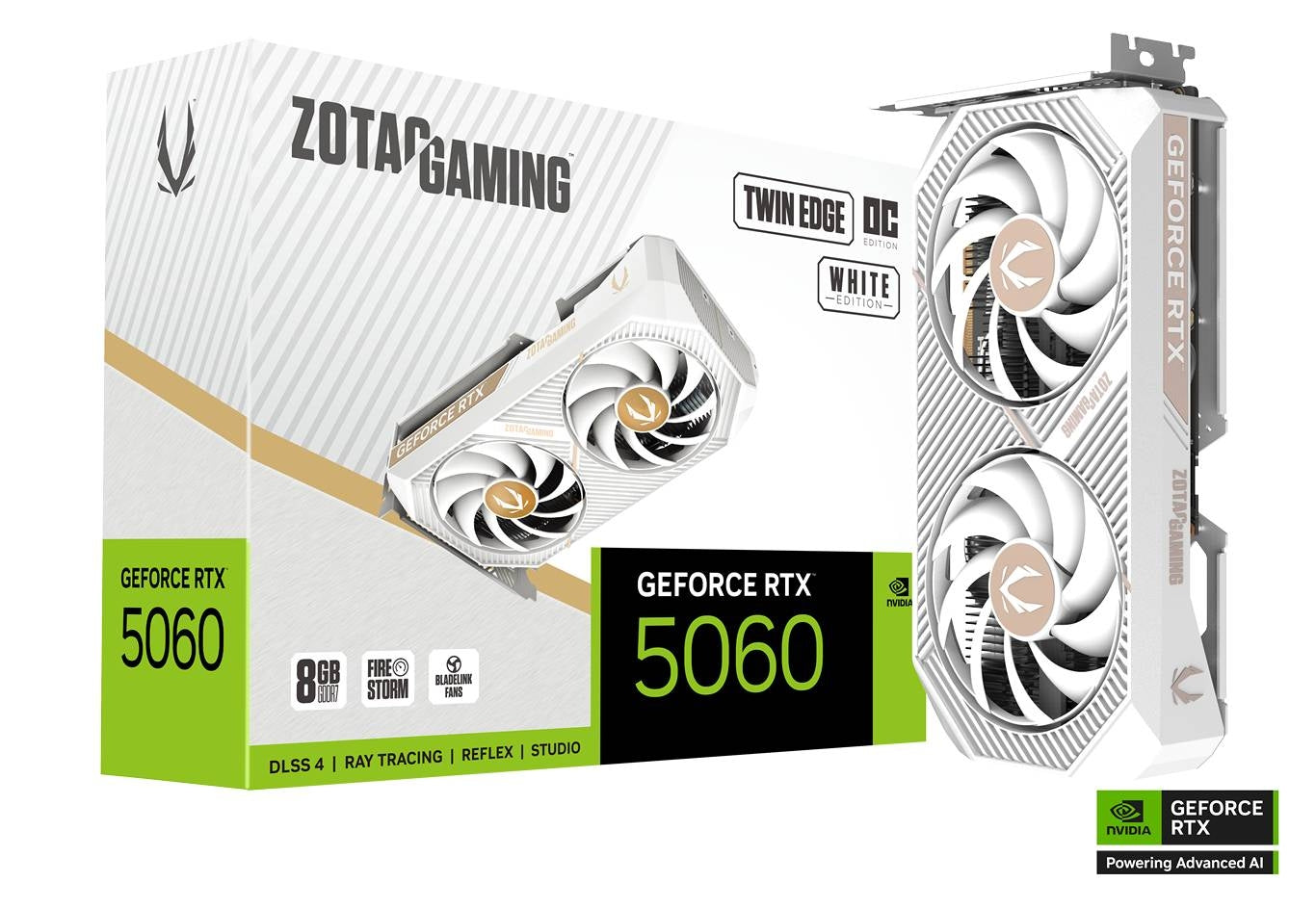 ZOTAC VCX ZT-B50600Q-10M GeForce RTX 5060 Twin Edge OC White 8GB GDDR7 128bit