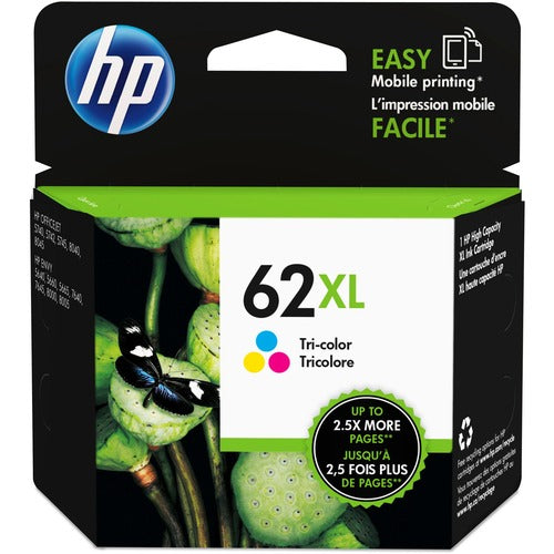 HP 62XL Tri-Color High Yield Ink Cartridge (C2P07AN) HP