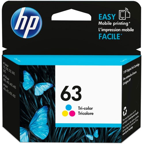 HP 63 Tri-Color Standard Yield Ink Cartridge (F6U61AN)