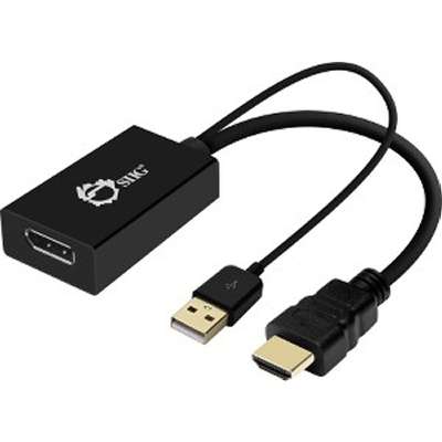 SIIG AC CE-H22W11-S1 HDMI to DisplayPort 4K Ultra HD Converter Brown Box SIIG