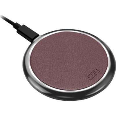 SIIG AC AC-PW1K12-S1 Premium Wireless Smartphone Charger Pad Brown Retail