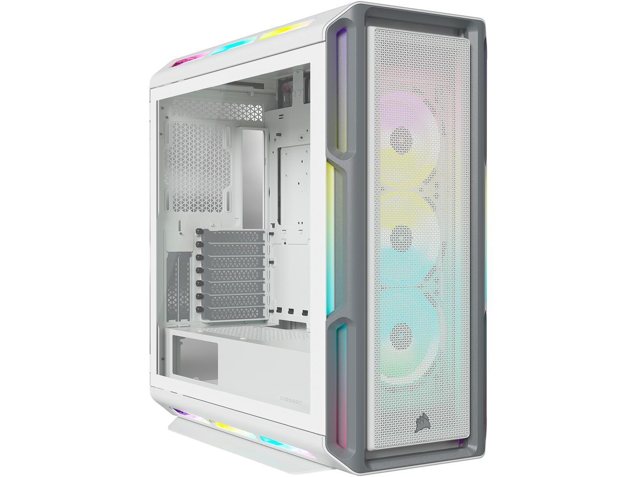 Corsair CS CC-9011231-WW iCUE 5000T RGB TG Mid-Tower ATX PC Case White Retail