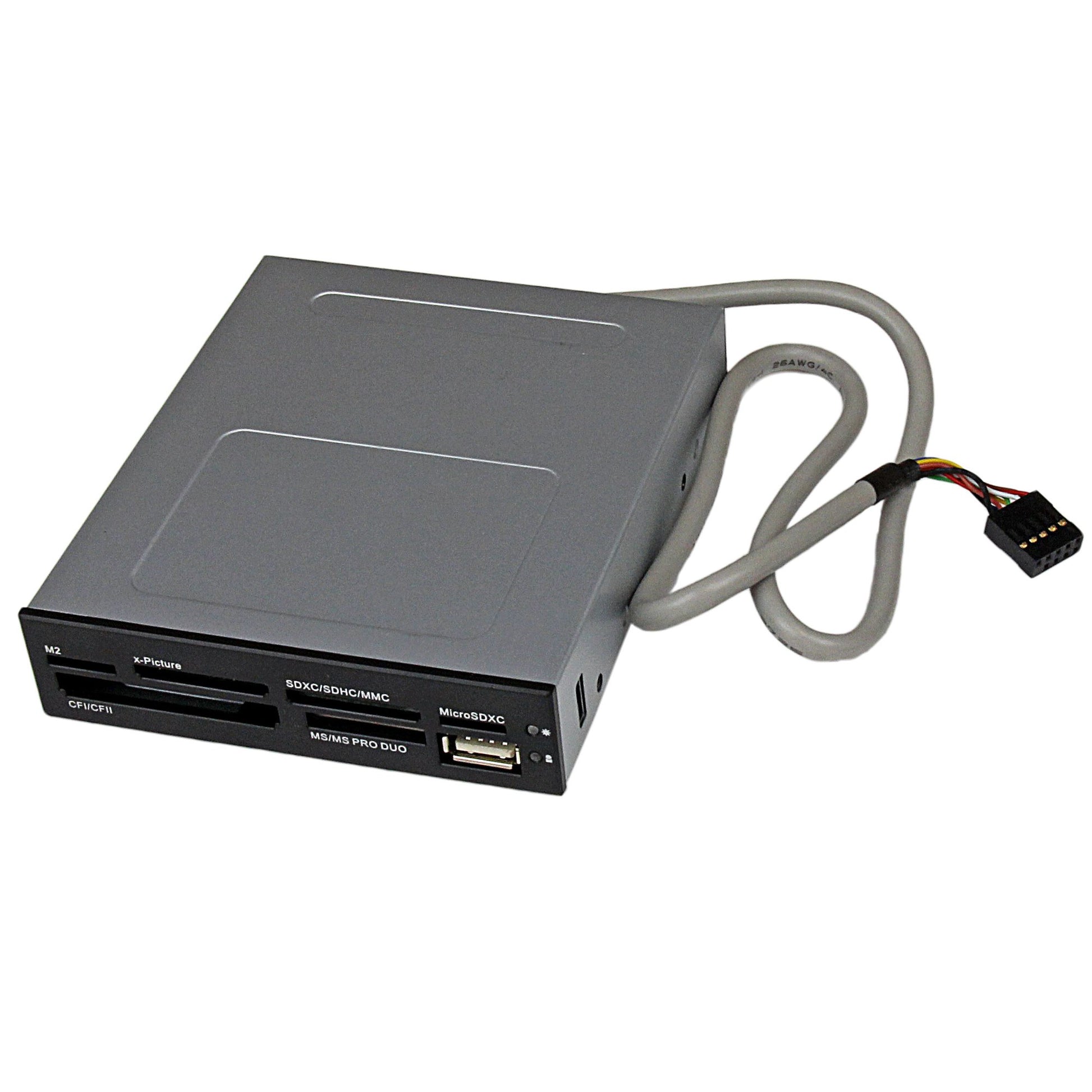 StarTech 35FCREADBK3 3.5inch Front Bay 22in1 USB2.0 Card Reader Black Retail StarTech.com