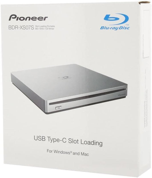Pioneer Slim BDRW DVDRW BDR-XS07S EXT 6x USB 3.1 SP BDXL And M-Disc Format Rtl