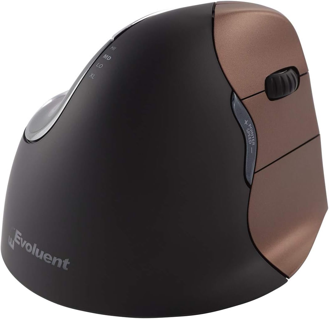 Evoluent Mouse VM4SW Vertical Mouse 4 Small Wireless Retail Evoluent