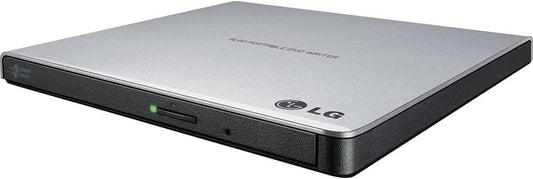 LG External Slim DVDRW GP65NS60 8X USB 9.5mm Silver with Cyberlink Software