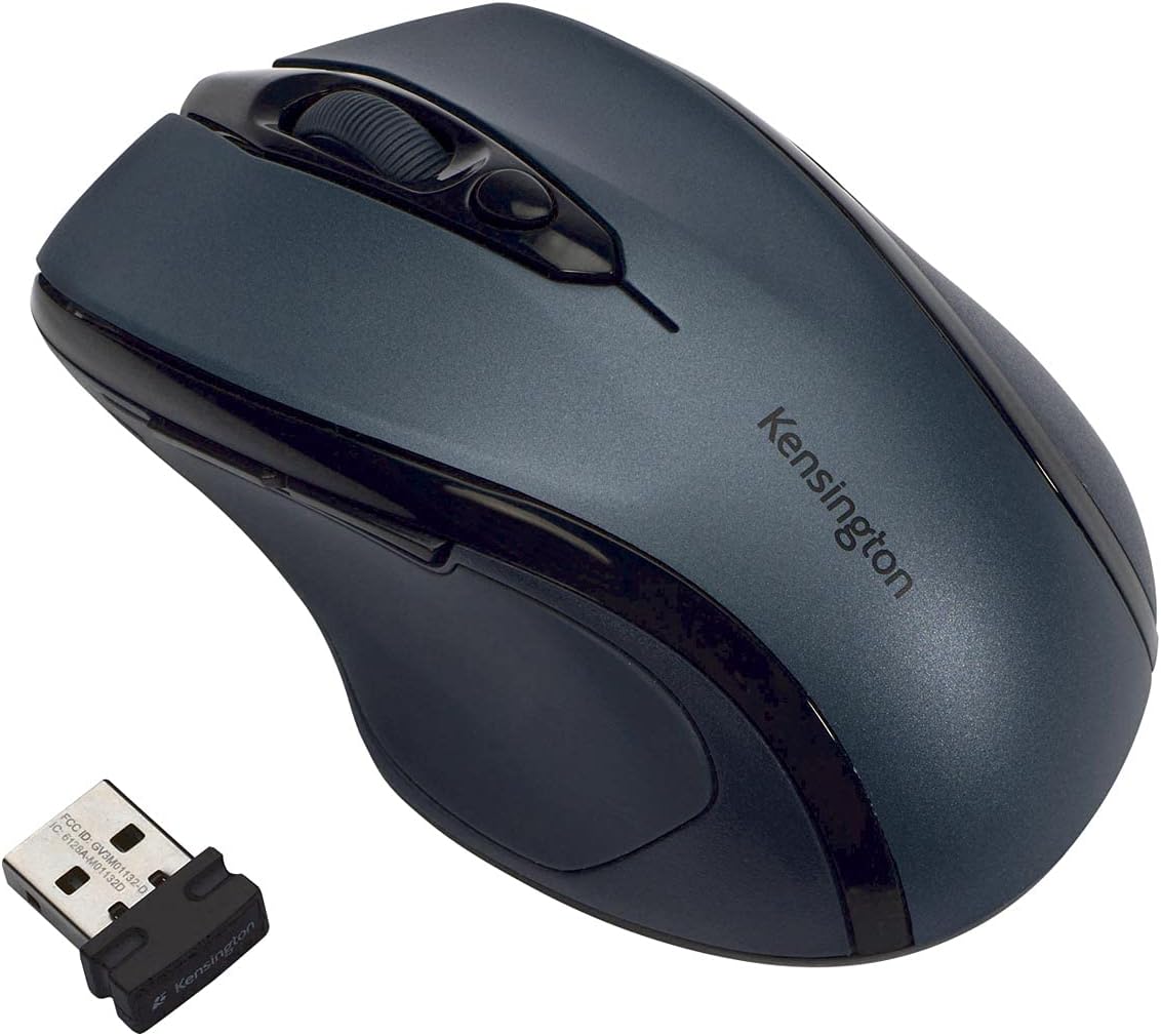 Kensington MC K72423AMA Pro Fit Mid-Size Wireless Mouse Graphite Gray Retail Kensington