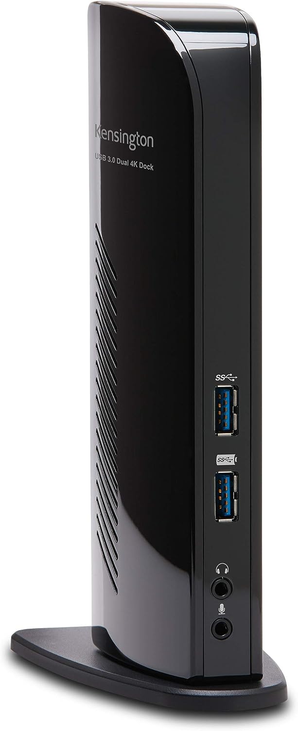 Kensington AC K38255NA SD4100v 5Gbps USB3.0 Dual 4K Docking Station- Win Mac