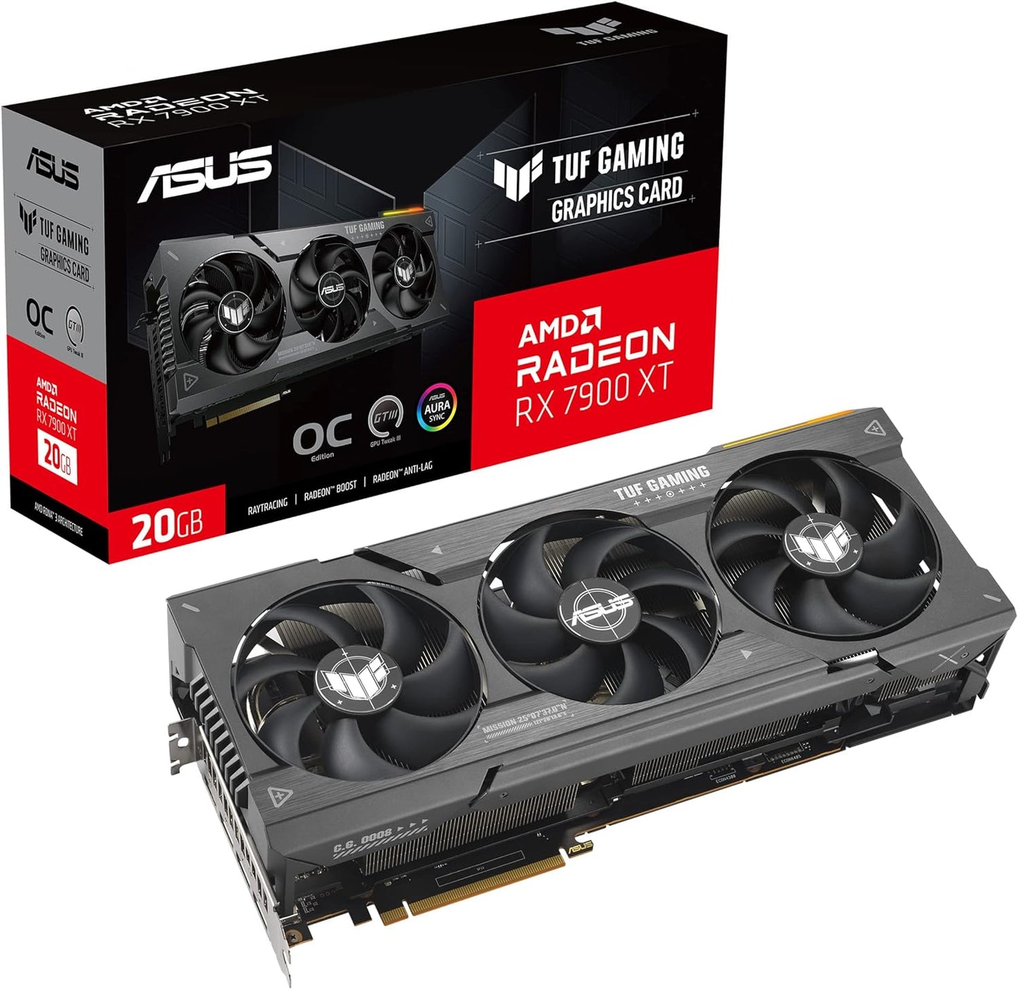 ASUS VCX TUF-RX7900XT-O20G-GAMING AMD Radeon RX 7900 XT OC 20GB GDDR6 320B