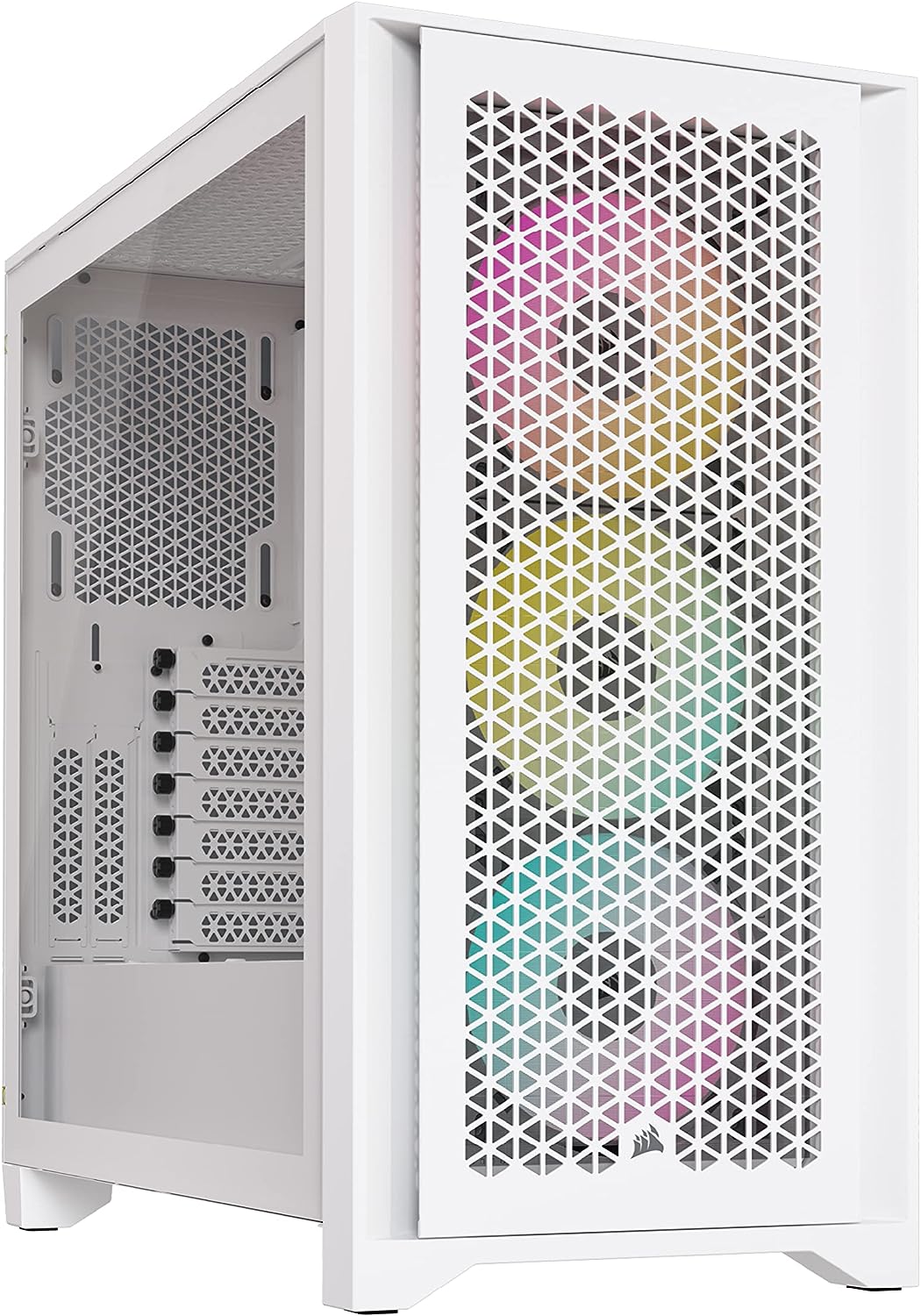 Corsair Cs Cc-9011241-Ww Icue 4000d Rgb Airflow Mtower Tg 2xrgb Fn True White Corsair Memory