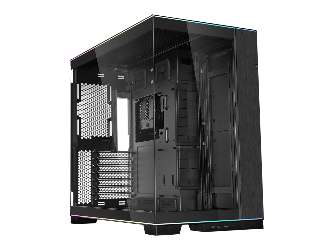 Lian-Li Case O11dergbx Full Tower Tg 2x3.5hdd or 2.5 Ssd Black Retail Lian-Li