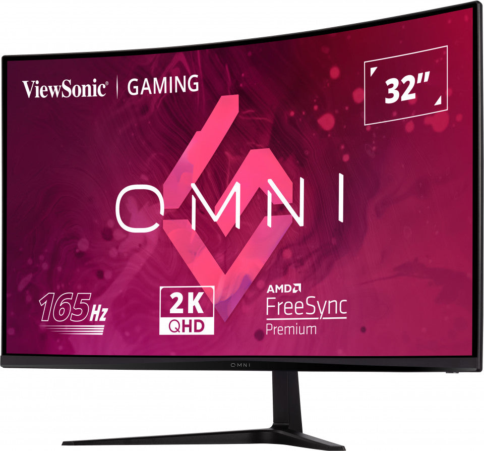 ViewSonic MN VX3218C-2K 32 OMNI Curved 2560x1440 165Hz 1ms FreeSync Premium ViewSonic