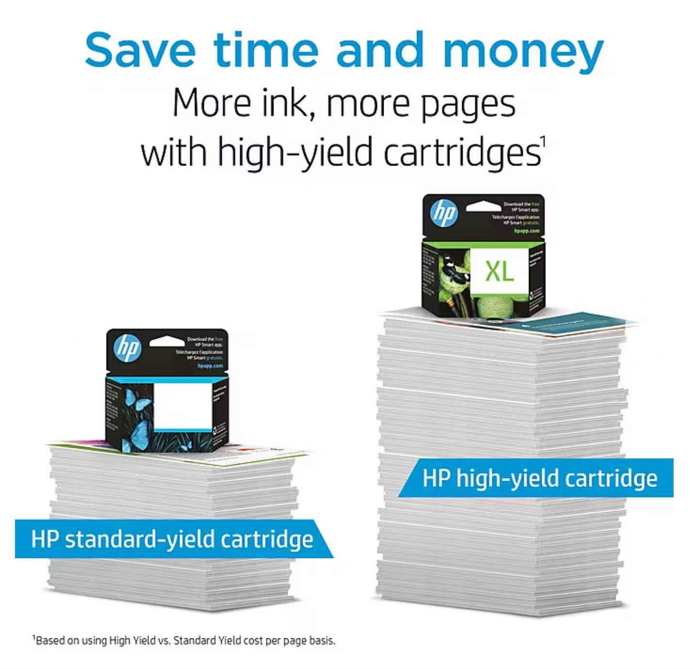 HP 61XL/61 Black High Yield and Tri-Color Standard Yield Ink Cartridge, 2/Pack (CZ138FN)