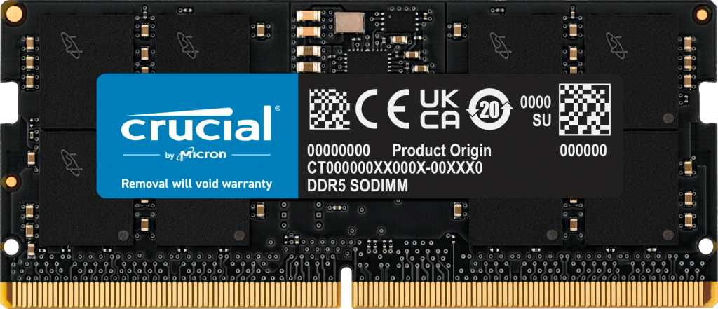 Crucial Ct16g48C40S5 16G Ddr5 4800Mhz Sodimm Retail Crucial