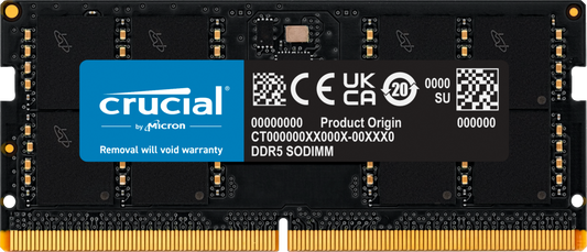 Crucial Memory Ct32g48c40s5 32g Ddr5 4800mhz Sodimm Retail Crucial