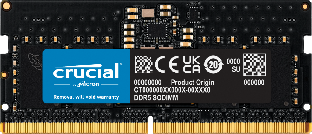 Crucial CT8G48C40S5 8G DDR5 4800Mhz SODIMM Retail