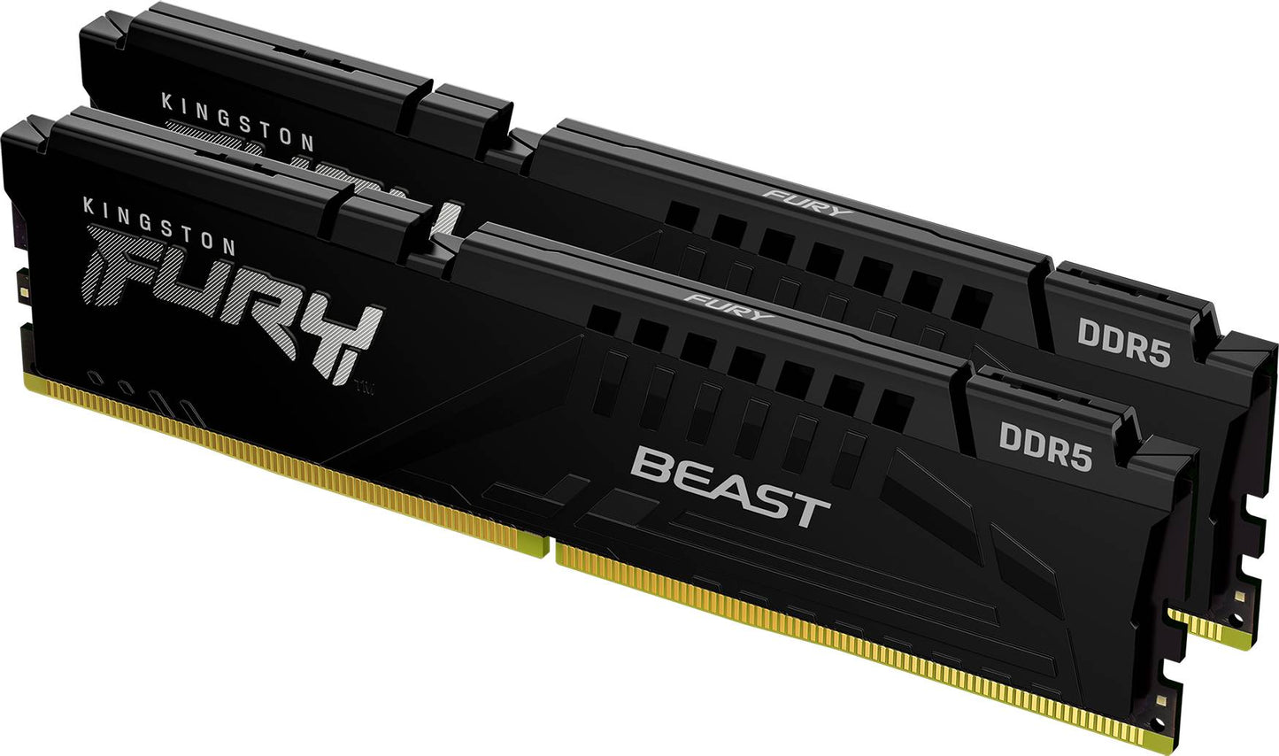 Kingston ME KF560C40BBK2-32 32GB 6000MHz DDR5 CL40 DIMM K2 FURY Beast Black