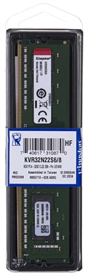 Kingston ME KVR32N22S6 8 8GB 3200MHz DDR4 Non-ECC CL22 DIMM 1Rx16 Retail Kingston