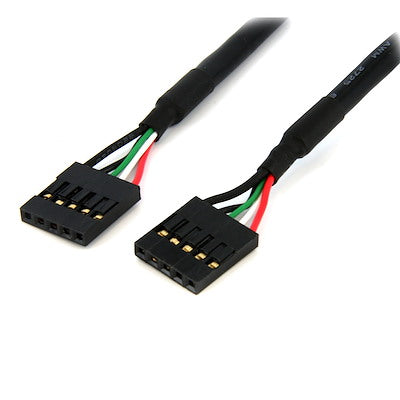 StarTech USBINT5PIN24 24 Internal 5Pin USB IDC Motherboard Header Cable F F StarTech.com