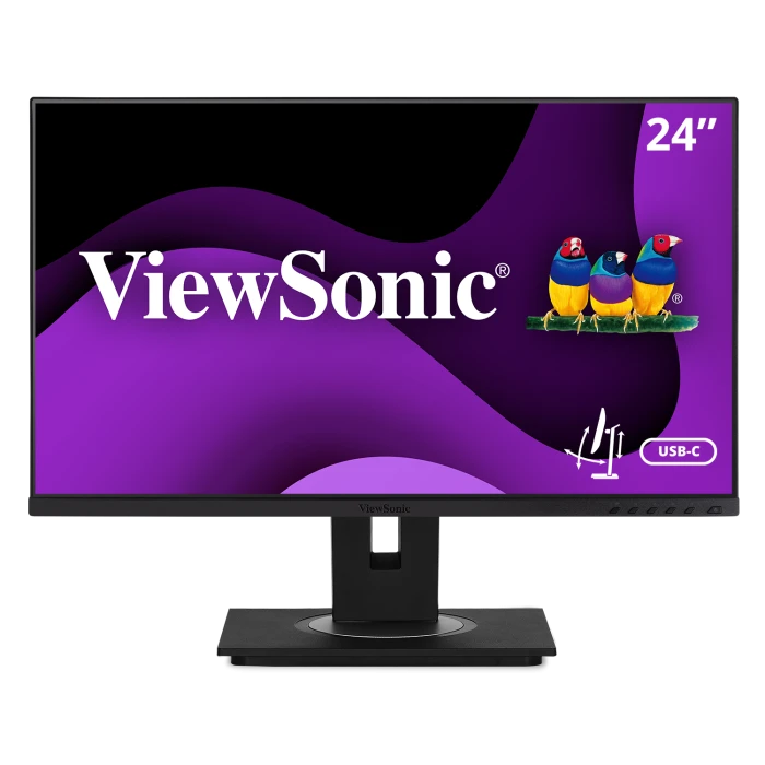 ViewSonic MN VG2456A 24 Ergonomic 1080p IPS Docking w USB-C 90W PD & RJ45 RTL